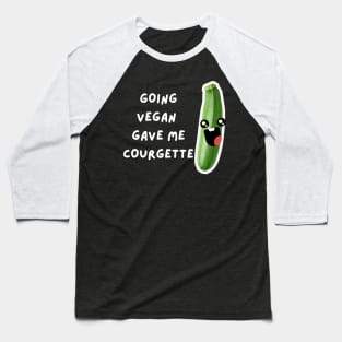 Courgette Funny Vegan Pun Baseball T-Shirt